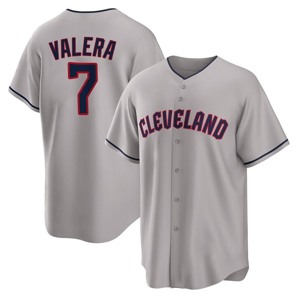 Cleveland Guardians #7 George Valera Player Gray Fotopoulosg Game Home Stitched Jerseys