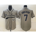 Chicago White Sox #7 Tim Anderson Grey Fotopoulosg Cool Base Stitched Jersey