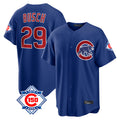 Chicago Cubs #29 Michael Busch Player Royal Fotopoulosg 150th Anniversary Home Game Stitched Jerseys