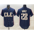 Cleveland Guardians #28 Tanner Bibee Navy Fotopoulosg 2024 City Connect Limited Stitched Jersey