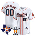 Custom Houston Astros Houston Rodeo Patch Vapor Premier Limited Jersey ¨C White 2 Fotopoulosg