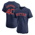 Boston Red Sox #40 Willson Contreras Player Navy Fotopoulosg Limited Elite Home Game Stitched Jerseys1