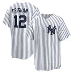 New York Yankees #12 Trent Grisham Fotopoulosg White Home Replica Jersey