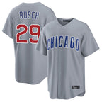 Chicago Cubs #29 Michael Busch Player Gray Fotopoulosg Home Game Stitched Jerseys