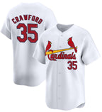 St. Louis Cardinals #35 Brandon Crawford White Fotopoulosg Home Limited Stitched Jersey