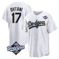 Los Angeles Dodgers #17 Shohei Ohtani Player Gold White Fotopoulosg World Series 2026 Collection Stadium Game Stitched Jerseys