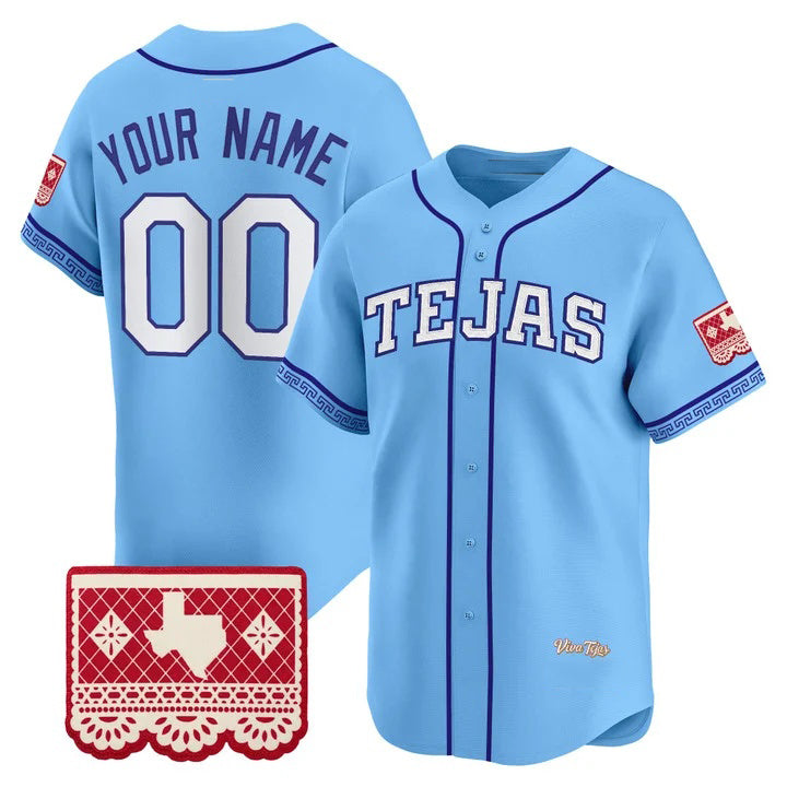 Custom Texas Rangers Blue Fotopoulosg 2026 City Connect Vapor Premier Limited Jersey - All Stitched