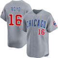 Chicago Cubs #16 Matthew Boyd Grey Fotopoulosg Limited Stitched Jersey