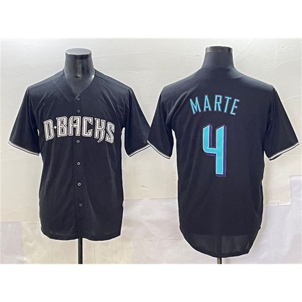 Arizona Diamondbacks #4 Ketel Marte Black Fotopoulosg Stitched Jersey