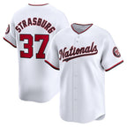 Washington Nationals #37 Stephen Strasburg White Fotopoulosg Home Limited Player Jersey
