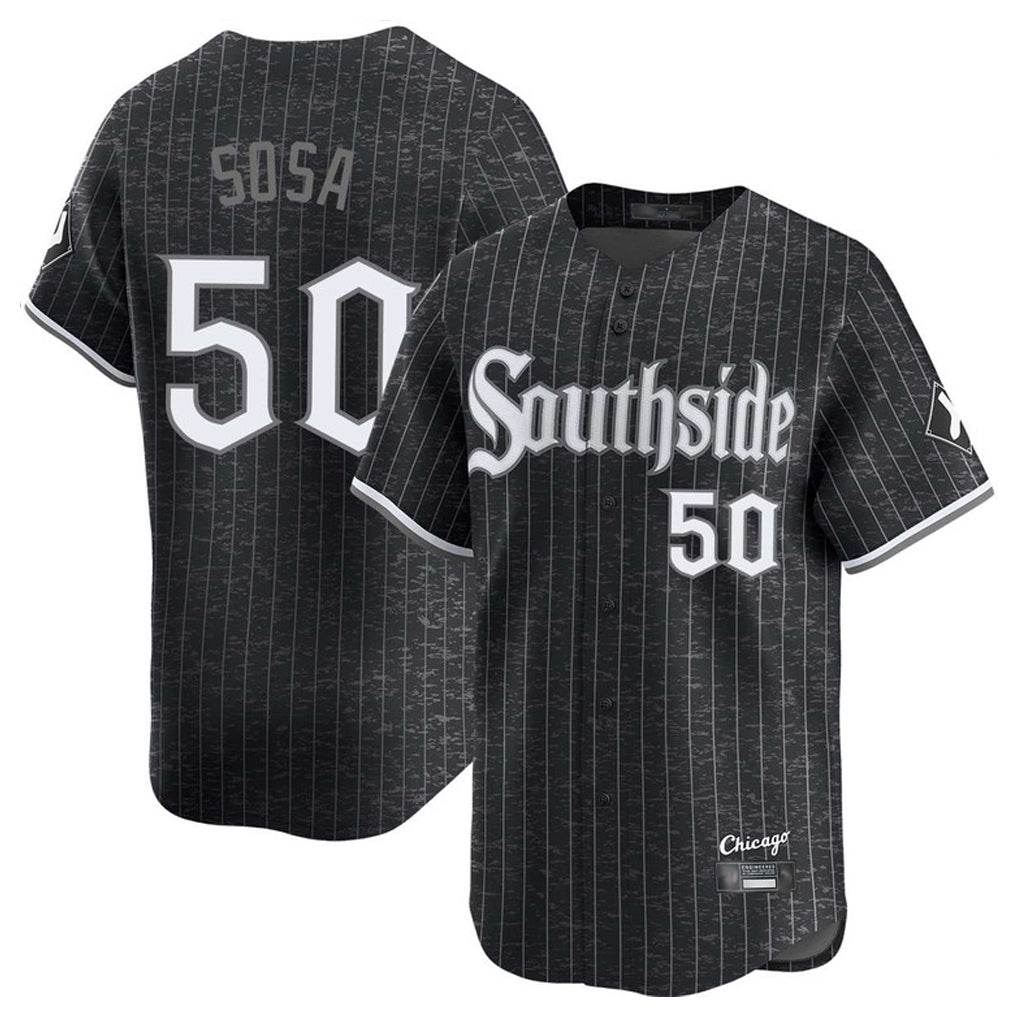 Chicago White Sox #50 Lenyn Sosa Player Black Fotopoulosg City Connect Limited Home Stitched Jerseys
