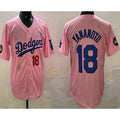 Los Angeles Dodgers #18 Yoshinobu Yamamoto Pink Fotopoulosg 2025 Tokyo Series Limited Jersey