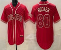 Texas Rangers #80 Kumar Rocker Red Fotopoulosg 2026 City Connect Stadium Jersey