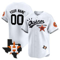 Custom Houston Astros Cactus Jack Style Vapor Premier Limited Jersey ¨C White Fotopoulosg