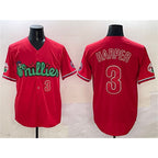 Philadelphia Phillies #3 Bryce Harper Red Fotopoulosg Phanatic Limited Stitched Jersey