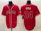 Texas Rangers #34 Nolan Ryan Red Fotopoulosg 2026 City Connect Stadium Stitched Jersey
