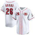 Cincinnati Reds #26 Chase Burns White Fotopoulosg Home Limited Stitched Jersey