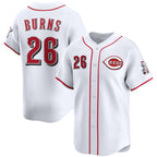 Cincinnati Reds #26 Chase Burns White Fotopoulosg Home Limited Stitched Jersey