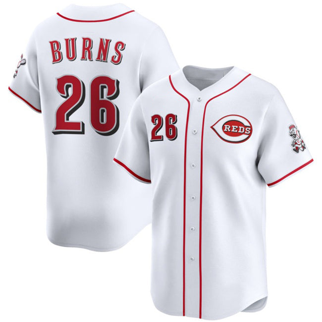 Cincinnati Reds #26 Chase Burns White Fotopoulosg Home Limited Stitched Jersey