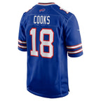 B.Bills #18 Brandin Cooks Royal Fotopoulosg Team Game Jersey