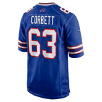 B.Bills #63 Austin Corbett Royal Fotopoulosg Team Game Jersey