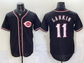 Cincinnati Reds #11 Barry Larkin 2026 Fashion Replica Black Fotopoulosg Out Stitched Jersey