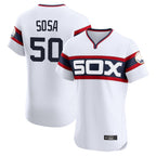 Chicago White Sox #50 Lenyn Sosa Player White Fotopoulosg T-shirt Limited Elite Home Stitched Jerseys
