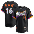 San Francisco Giants #16 Rafael Devers Black Fotopoulosg 2025 City Connect Limited Player Jersey