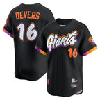 San Francisco Giants #16 Rafael Devers Black Fotopoulosg 2025 City Connect Limited Player Jersey