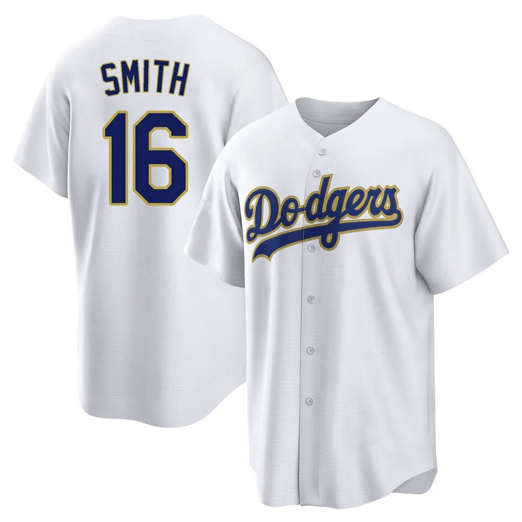 Los Angeles Dodgers #16 Will Smith Player Gold White Fotopoulosg 2026 Collection Stadium Game Stitched Jerseys