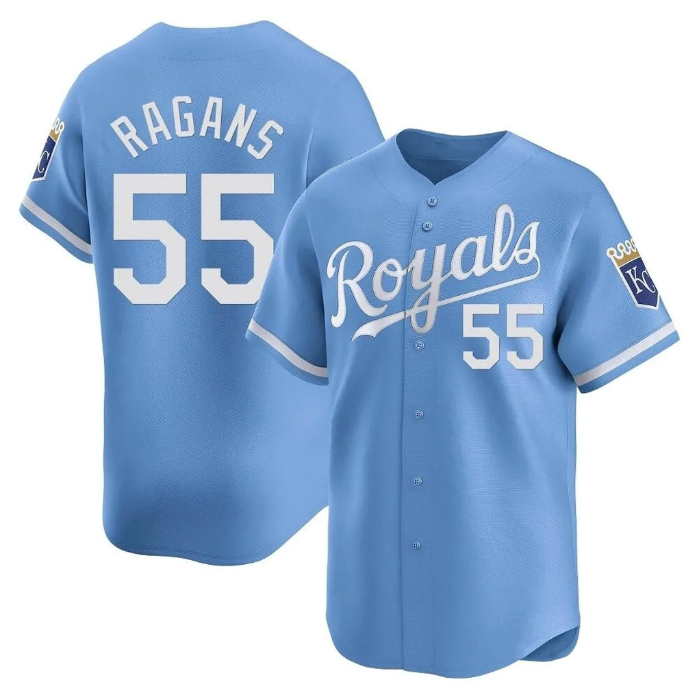 Kansas City Royals #55 Cole Ragans Player Light Blue Fotopoulosg Alt Limited Home Stitched Jerseys