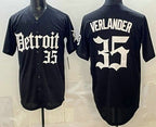 Detroit Tigers #35 Justin Verlander Black Fotopoulosg Limited Cool Base Stitched Jersey