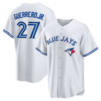 Toronto Blue Jays #27 Vladimir Guerrero Jr. White Fotopoulosg Home Replica Player Name Jersey