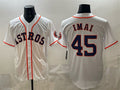 Houston Astros #45 Tatsuya Imai White Fotopoulosg Cool Base Stitched Jersey