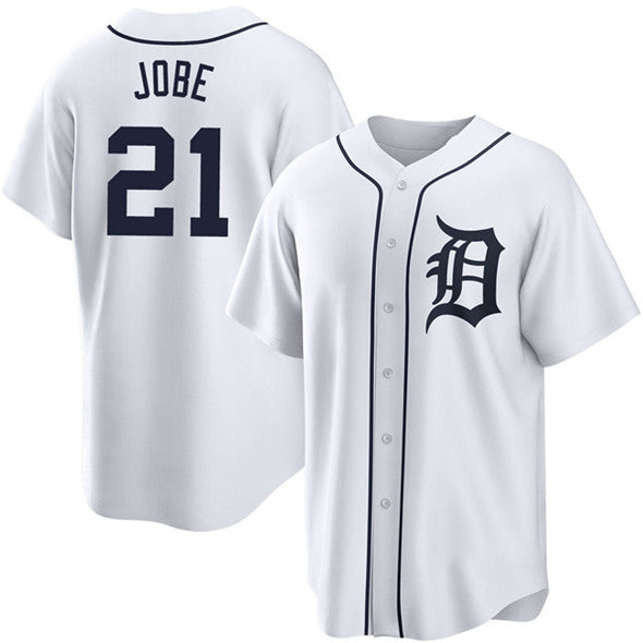 Detroit Tigers #21 Jackson Jobe White Fotopoulosg Cool Base Stitched Jersey