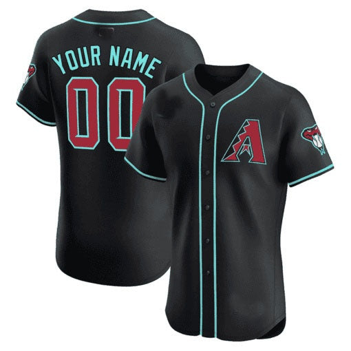 Custom Arizona Diamondbacks 2024 Flex Base Jersey ¨C Black Fotopoulosg