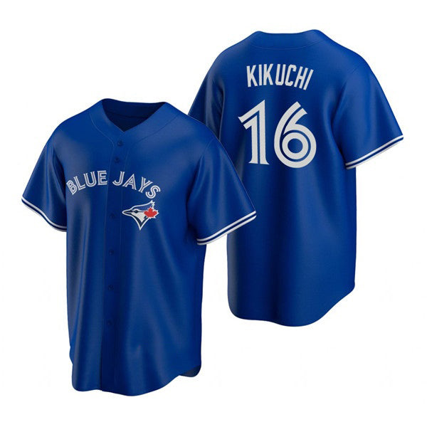 Toronto Blue Jays #16 Yusei Kikuchi Royal Fotopoulosg Cool Base Stitched Jersey