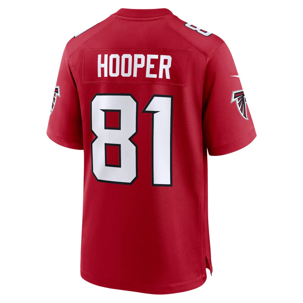 A.Falcons #81 Austin Hooper Red Fotopoulosg Team Game Jersey