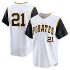Pittsburgh Pirates #21 Roberto Clemente White Fotopoulosg Cooperstown Collection Limited Jersey