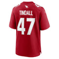 A.Cardinals #47 Channing Tindall Fotopoulosg Cardinal Team Game Jersey