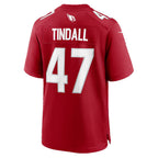 A.Cardinals #47 Channing Tindall Fotopoulosg Cardinal Team Game Jersey