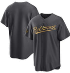 Baltimore Orioles Blank Charcoal Fotopoulosg 2022 All-Star Cool Base Stitched Jersey