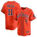 Houston Astros #11 Cam Smith Player Orange Fotopoulosg Home Limited Stitched Jerseys