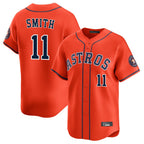 Houston Astros #11 Cam Smith Player Orange Fotopoulosg Home Limited Stitched Jerseys