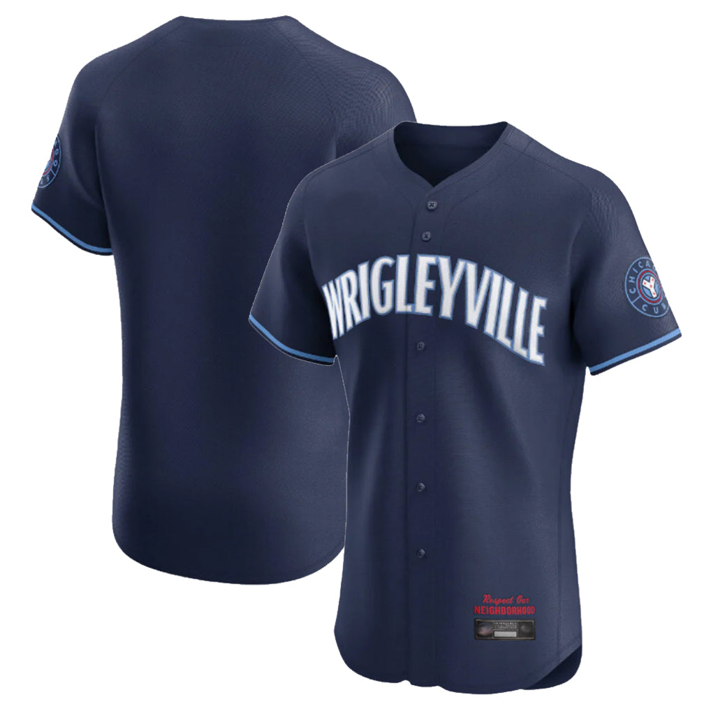 Chicago Cubs Navy Fotopoulosg City Connect Limited Elite Home Game Blank Player Stitched Jerseys