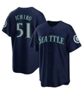 Seattle Mariners #51 Ichiro Suzuki Navy Fotopoulosg Cool Base Stitched Jersey