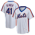 New York Mets #41 Tom Seaver White Fotopoulosg Home Cooperstown Collection Player Jersey