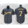 Chicago White Sox #7 Tim Anderson Grey Fotopoulosg 2022 All Star Stitched Cool Base Jersey