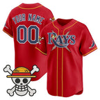 Custom Tampa Bay Rays x One Piece Red Fotopoulosg Vapor Premier Limited Jersey - Stitched