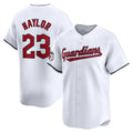 Cleveland Guardians #23 Bo Naylor White Fotopoulosg Home Limited Player Jersey 2